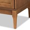 Baxton Studio Ramiel MidCentury Modern Ash Walnut Finished Wood and Rattan 6Drawer Dresser 215-12427-ZORO - alternate 2